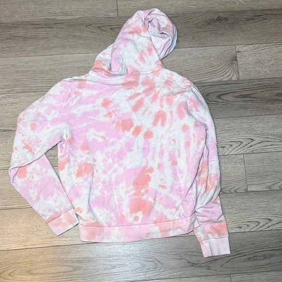 PINK Victoria's Secret Tie Dye Zip Hoodie Medium - Picture 4 of 7